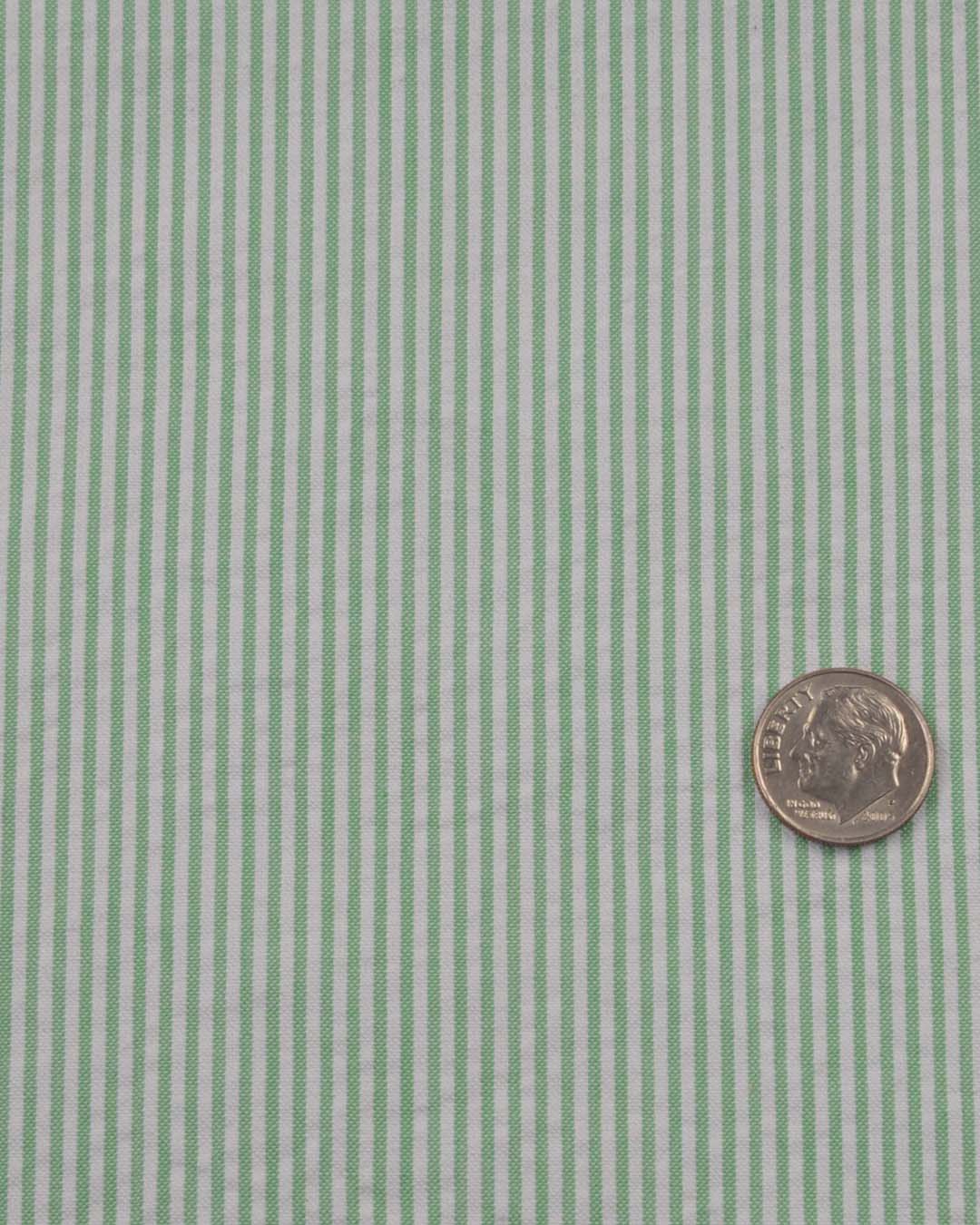 Fern Green Dress Stripes Seersucker - 3