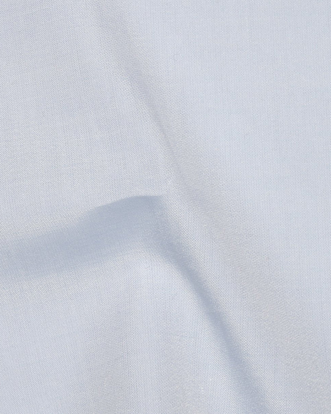Zegna: Baby Blue Cotton Chambray