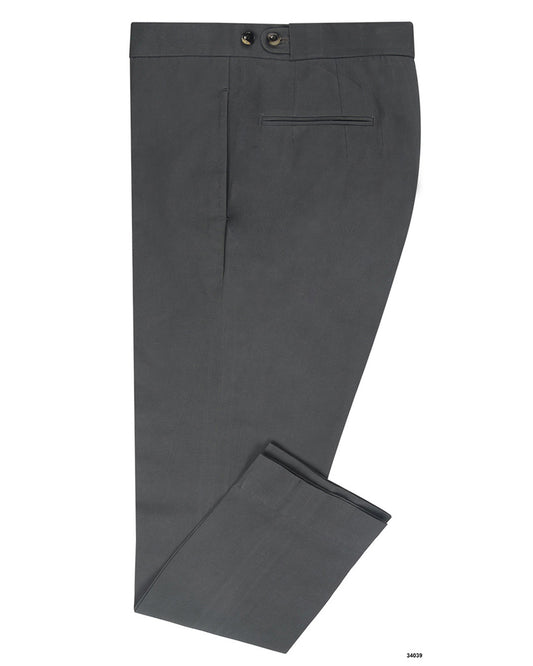 Charcoal Grey Canvas Trouser