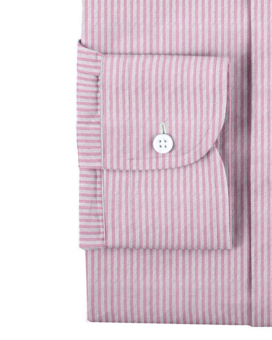 Pink White Pin Stripes Seersucker - 2