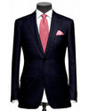 Dugdale Fine Worsted - Navy Self-Stripe Jacket