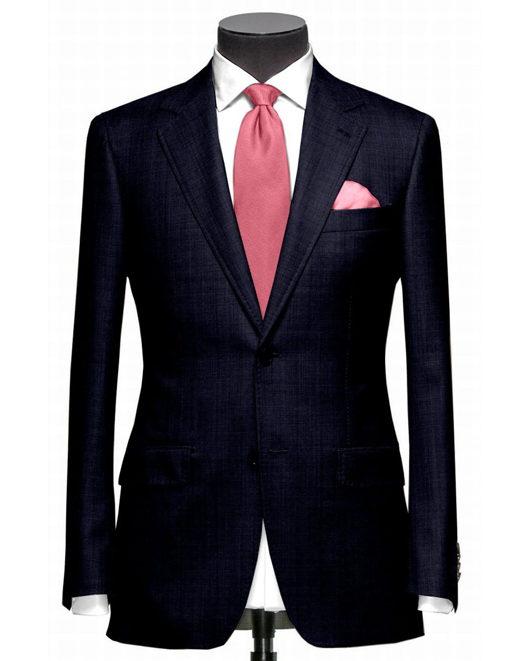 Dugdale Fine Worsted - Navy Self-Stripe Jacket - 1