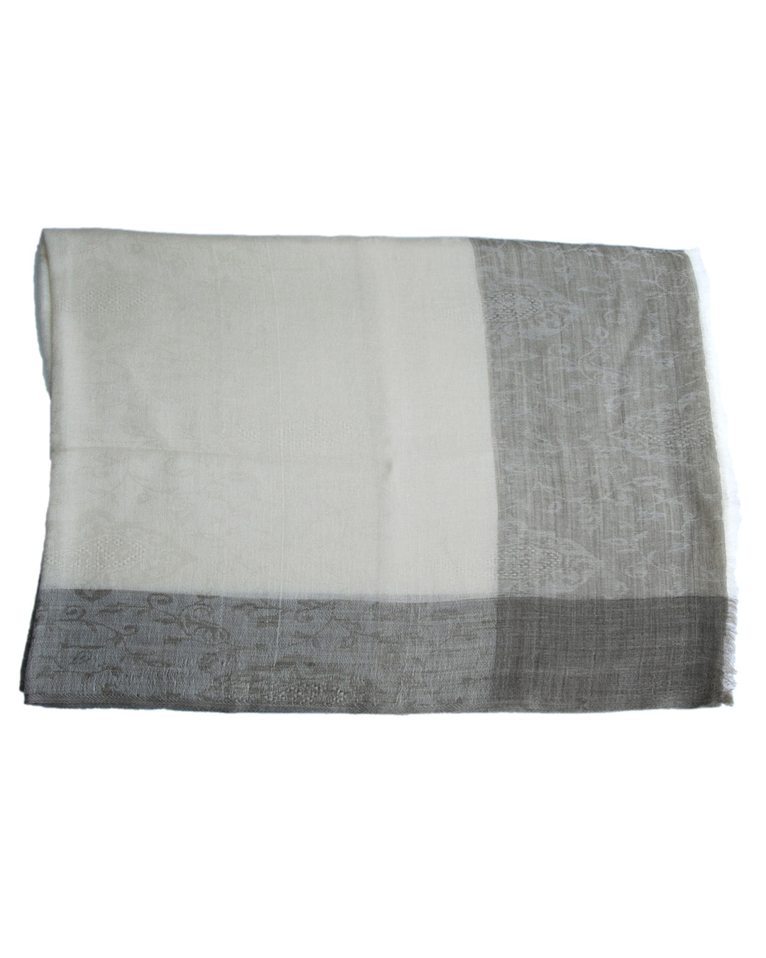 Pure Cashmere Scarf - Cream Light Umber - 2