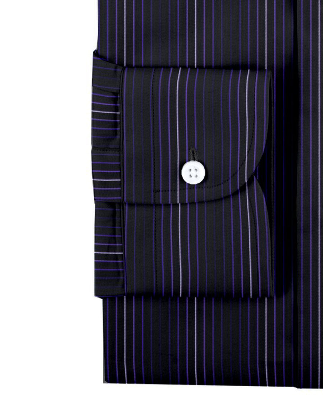 Evening Shirt:Purple Shawdow Stripes on Navy