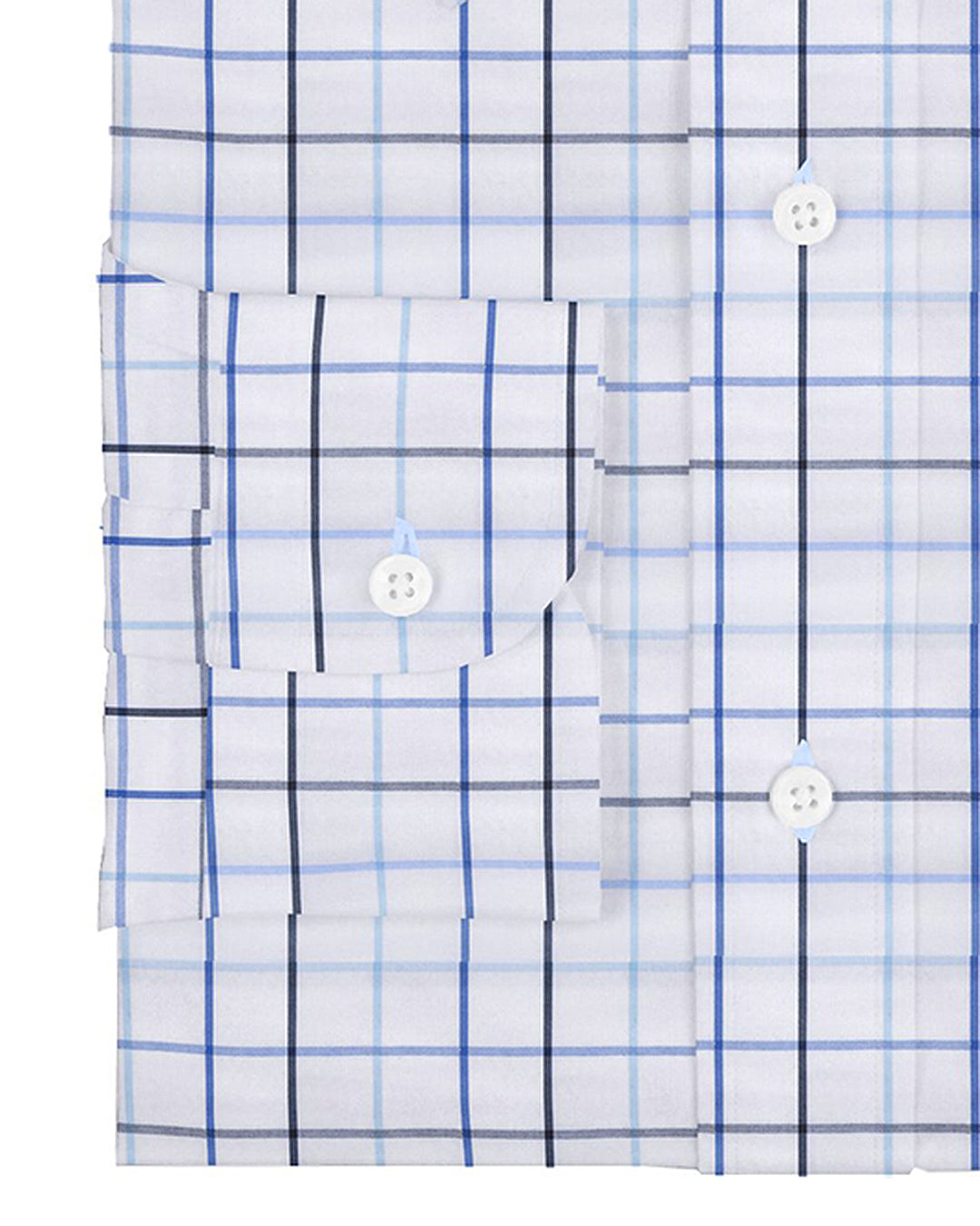 Shades Of Blue Checks On White - 3