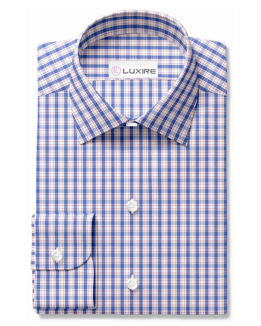 Summer Shirt:Blue Red Tattersall