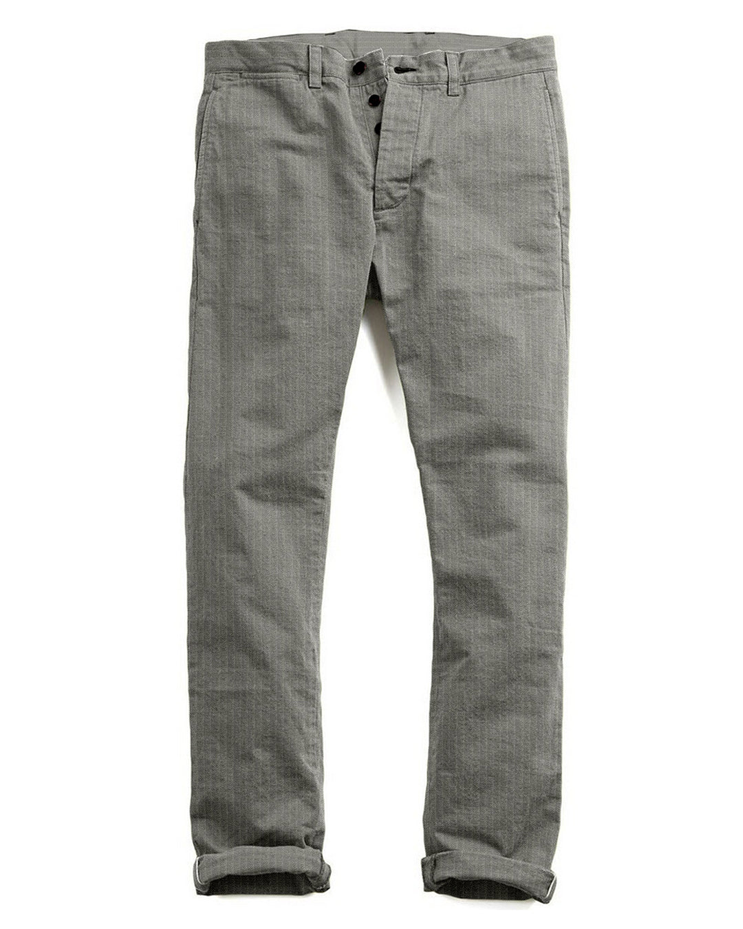 Loro Piana: Grey Herringbone Tweed - 1