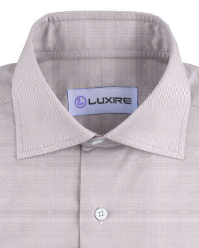 Albini: Light Grey Micro Graph Checks