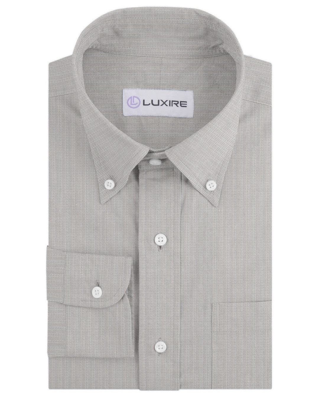 Ecru White Dress Stripes Linen - 1