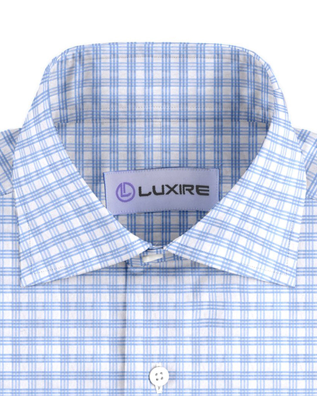 Monti Lustrous Blue Checks On White