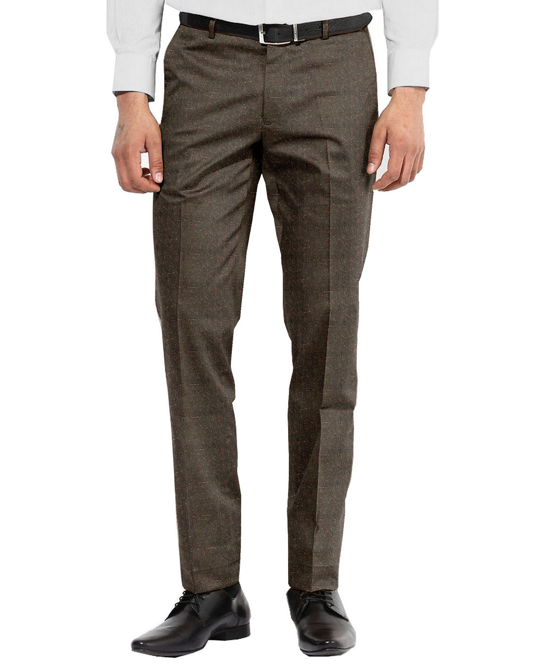Molloy Herringbone Donegal Tweed Pants - Lovat - 1