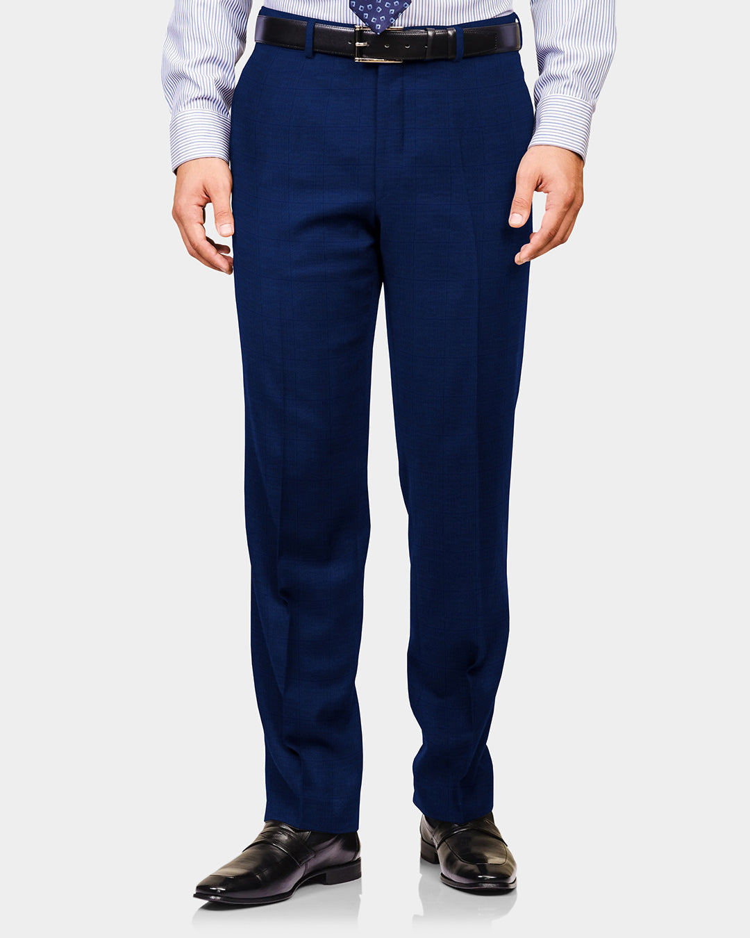 Drago: Super 160s Royal-Blue Prince of Wales Checks Suit - 4