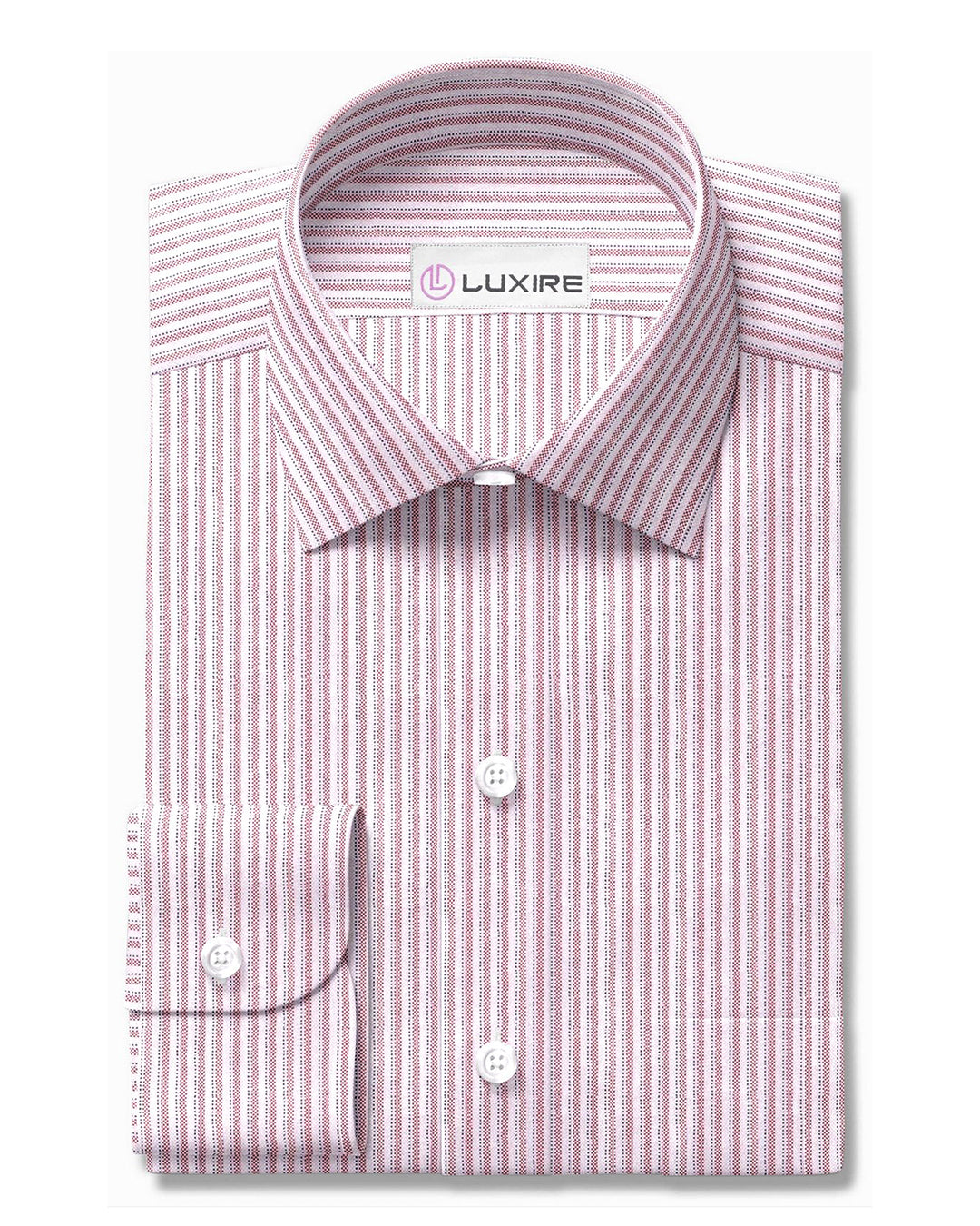 Red Shadow Stripes Oxford - 1