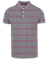 Grey Fuchsia Stripes T-shirt