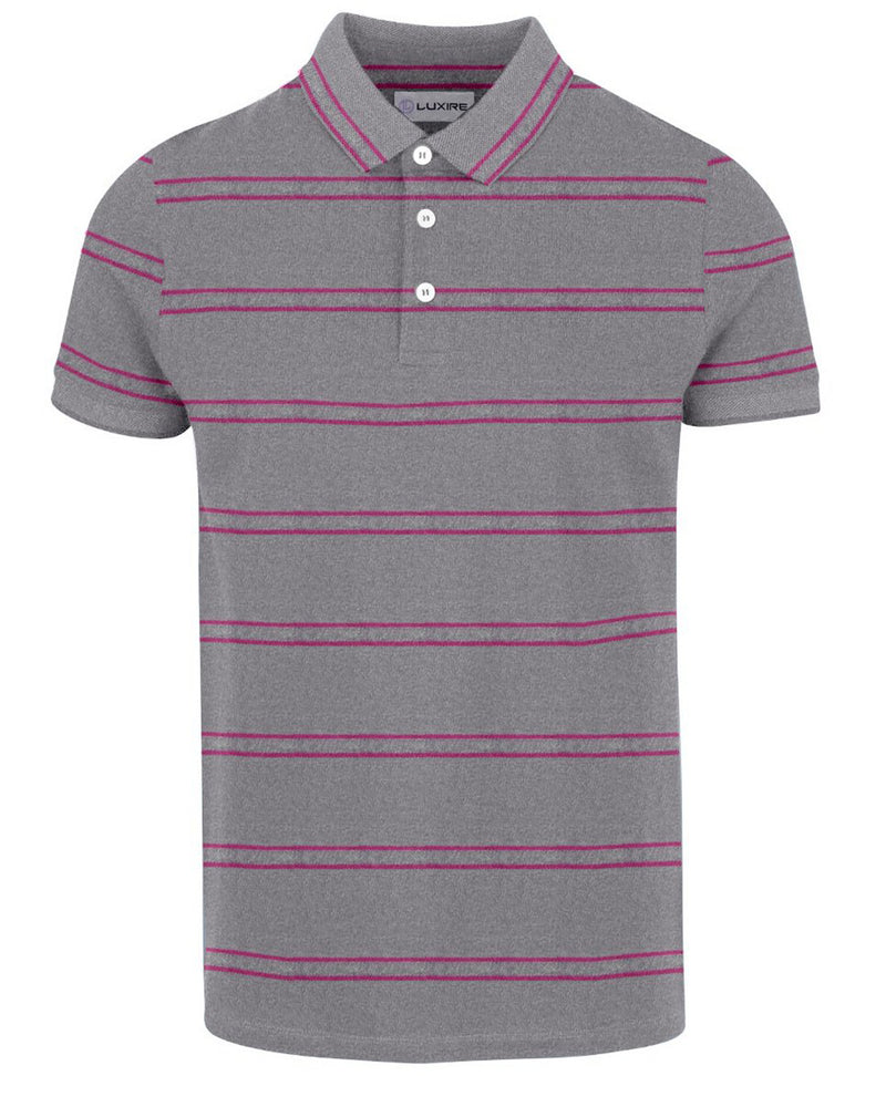 Grey Fuchsia Stripes T-shirt