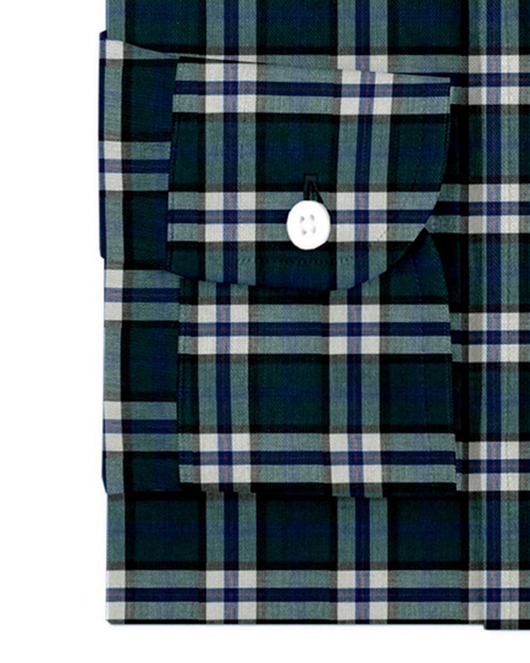 Blue Green White Checks Shirt